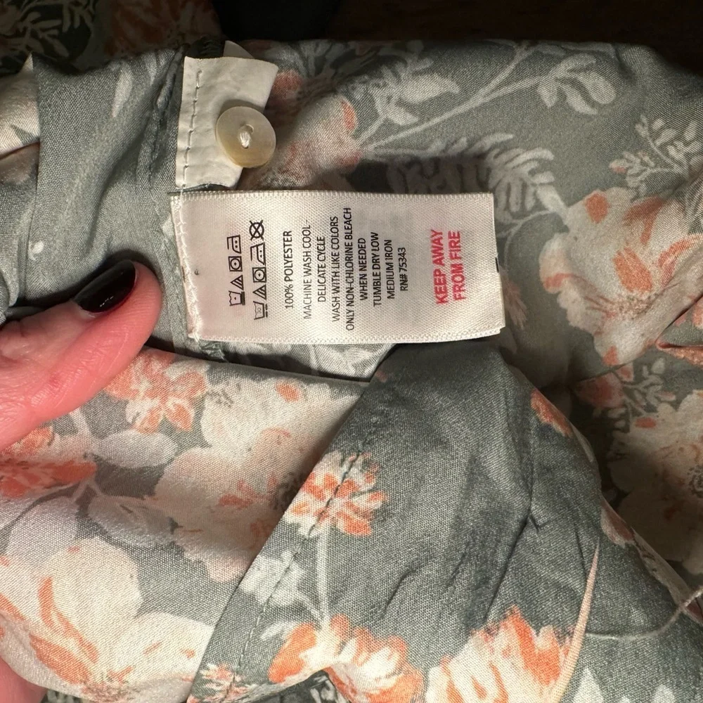 cupcakes & cashmere Green Floral Pajama Set - Picture 8 of 9